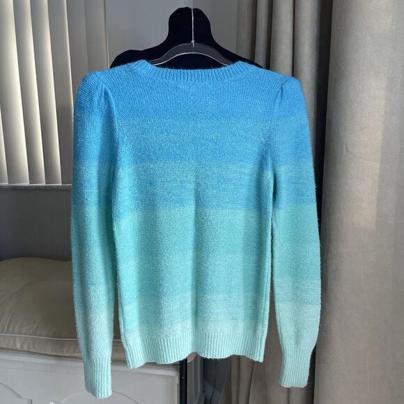 Lilly Pulitzer Olinia Sweater Seabreeze Blue Marled Ombre Women's Size S - Picture 4 of 8